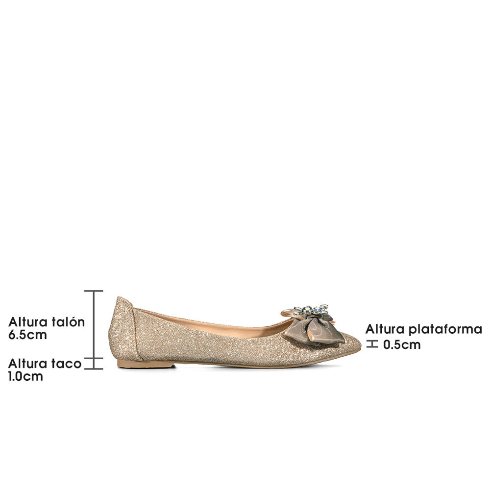 Zapato Ballerina Casual Mujer Plano Weide Gh135 image number 4.0