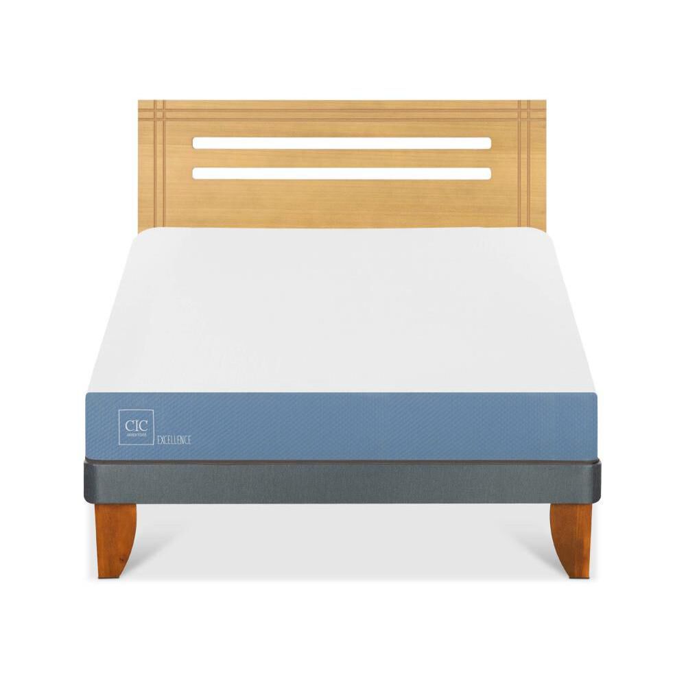 Cama Europea Cic Excellence / 2 Plazas / Base Normal + Respaldo image number 0.0
