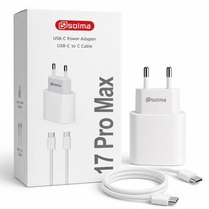 Cargador Usb-c Para Iphone 17 Con Cable Usb-c A Usb-c Solma 40w