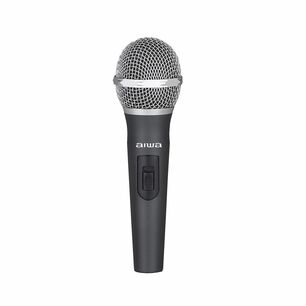 Micr&oacute;fono Aiwa Al&aacute;mbrico Met&aacute;lico 3mts + Adaptador Aw-mk820