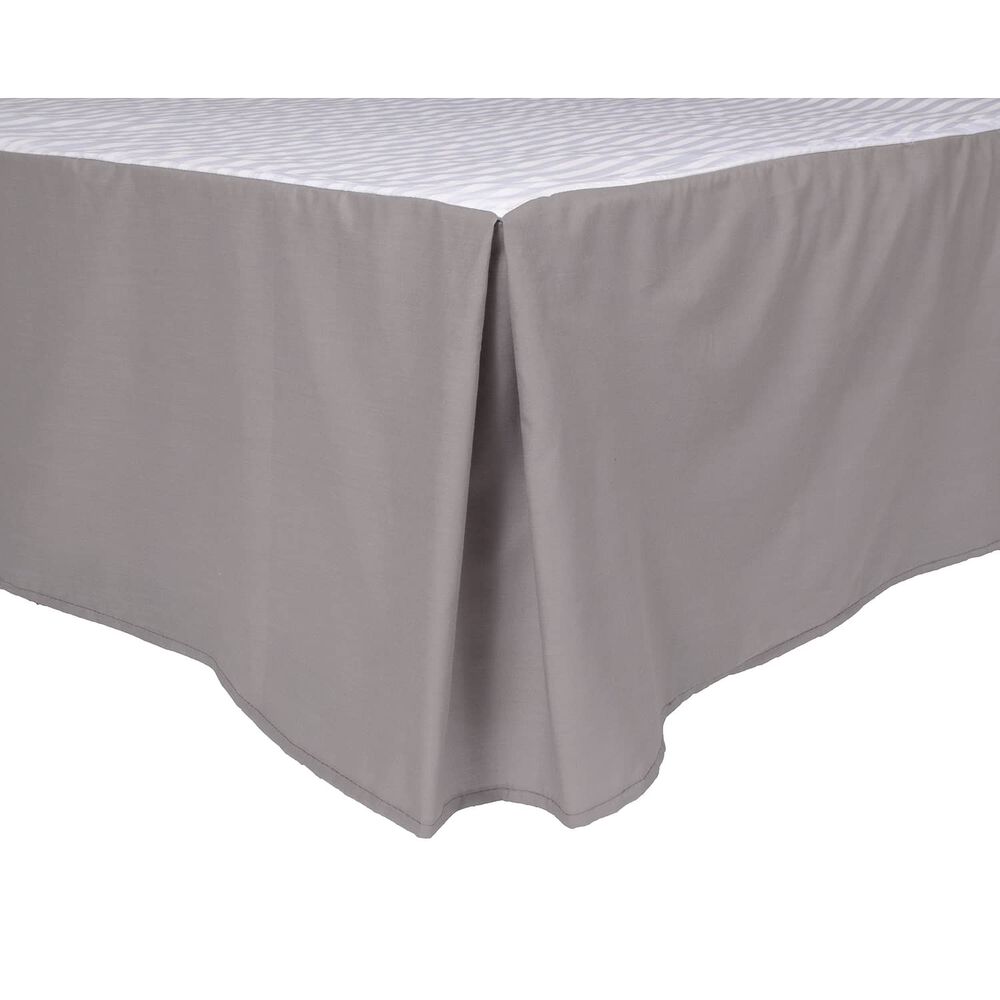 Faldon Unicolor 1,5 Plaza Color Gris 144 Hilos Arthome image number 0.0