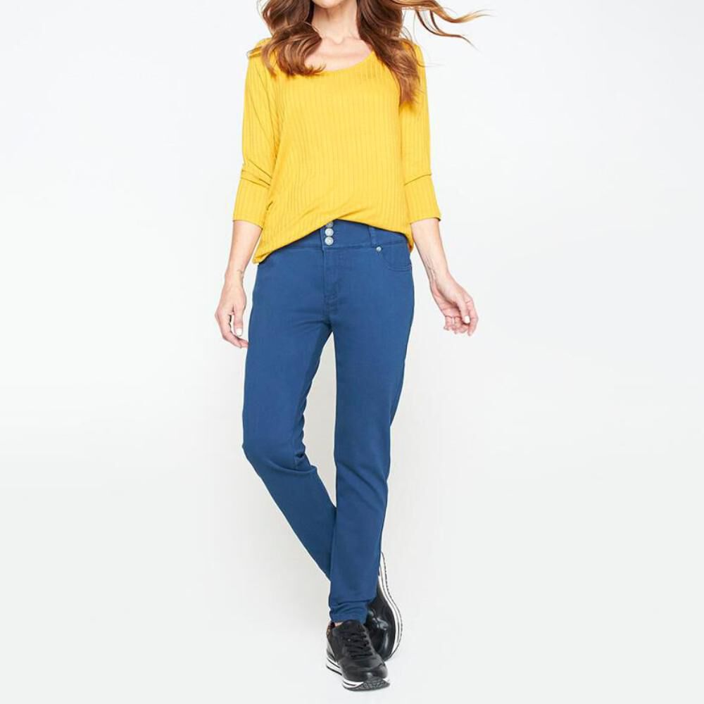Jeans Mujer Tiro Alto Push Up Geeps image number 4.0
