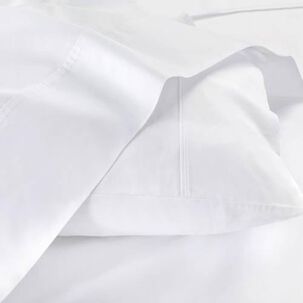 Sabana Andes 300 Hilos Lisa 1.5 Plaza Blanca