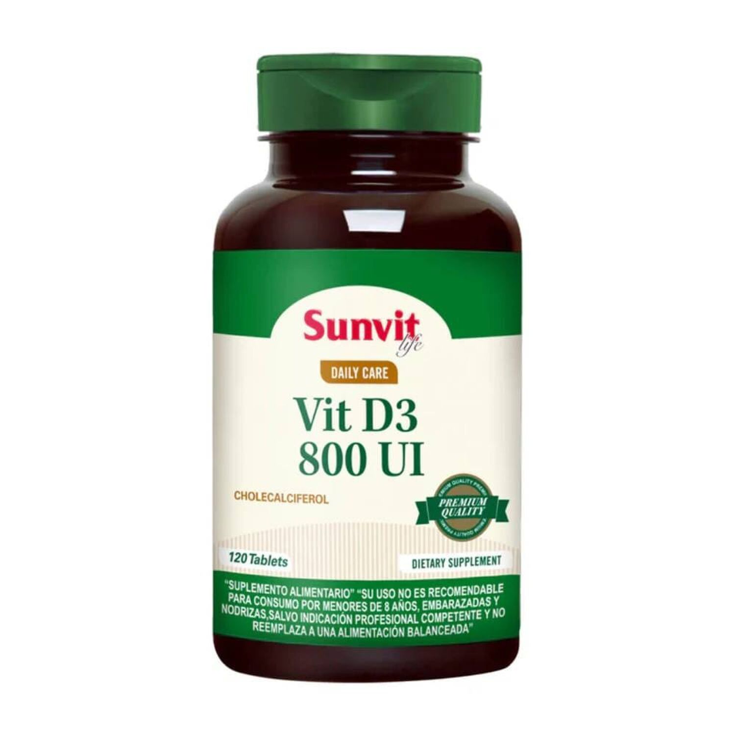 Vitamina D3 800ui 120 Tabletas image number 0.0
