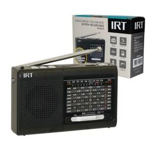 Radio Portatil 9 Bandas Fm Am Sw Usb Negro