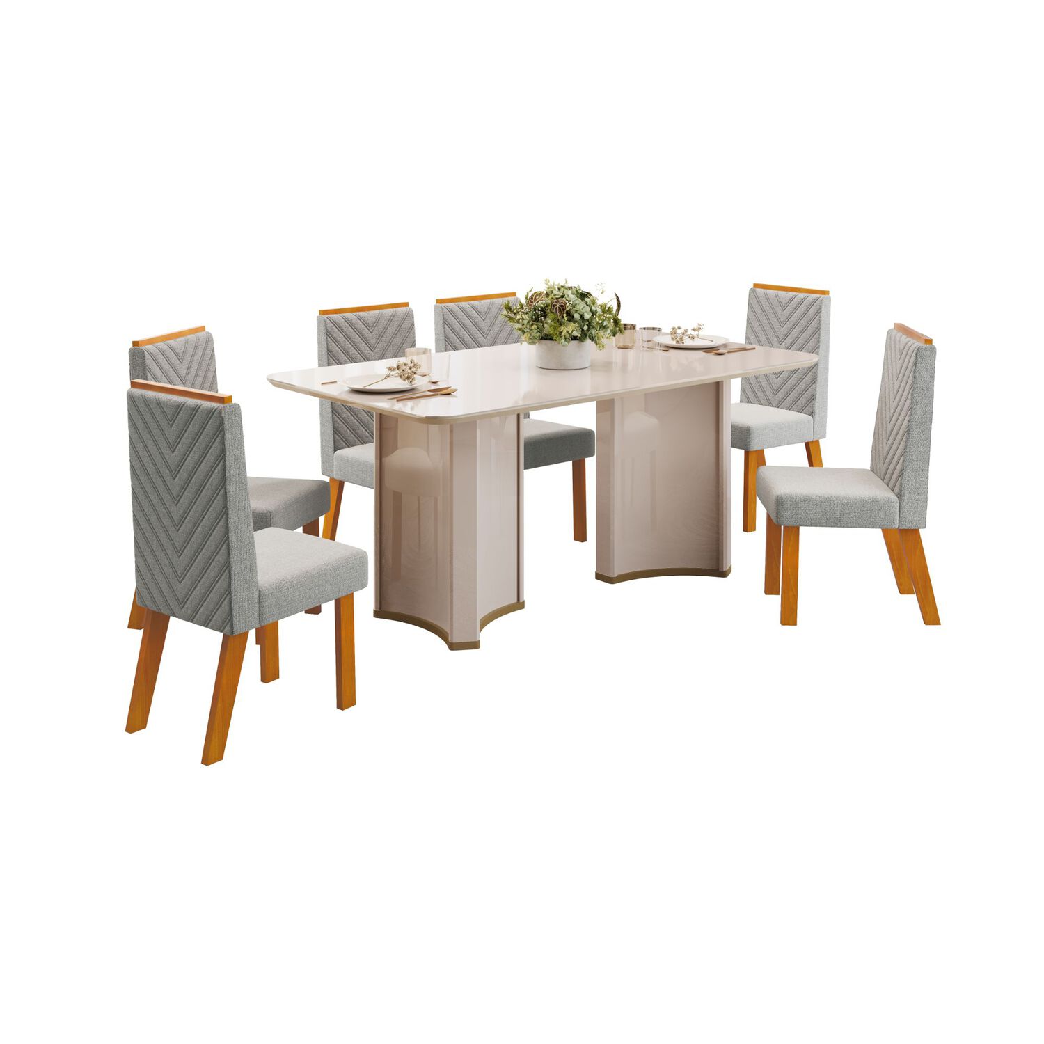 Juego De Comedor Di Poretti Design Liz / 6 Sillas image number 0.0