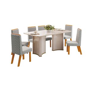 Juego De Comedor Di Poretti Design Liz / 6 Sillas