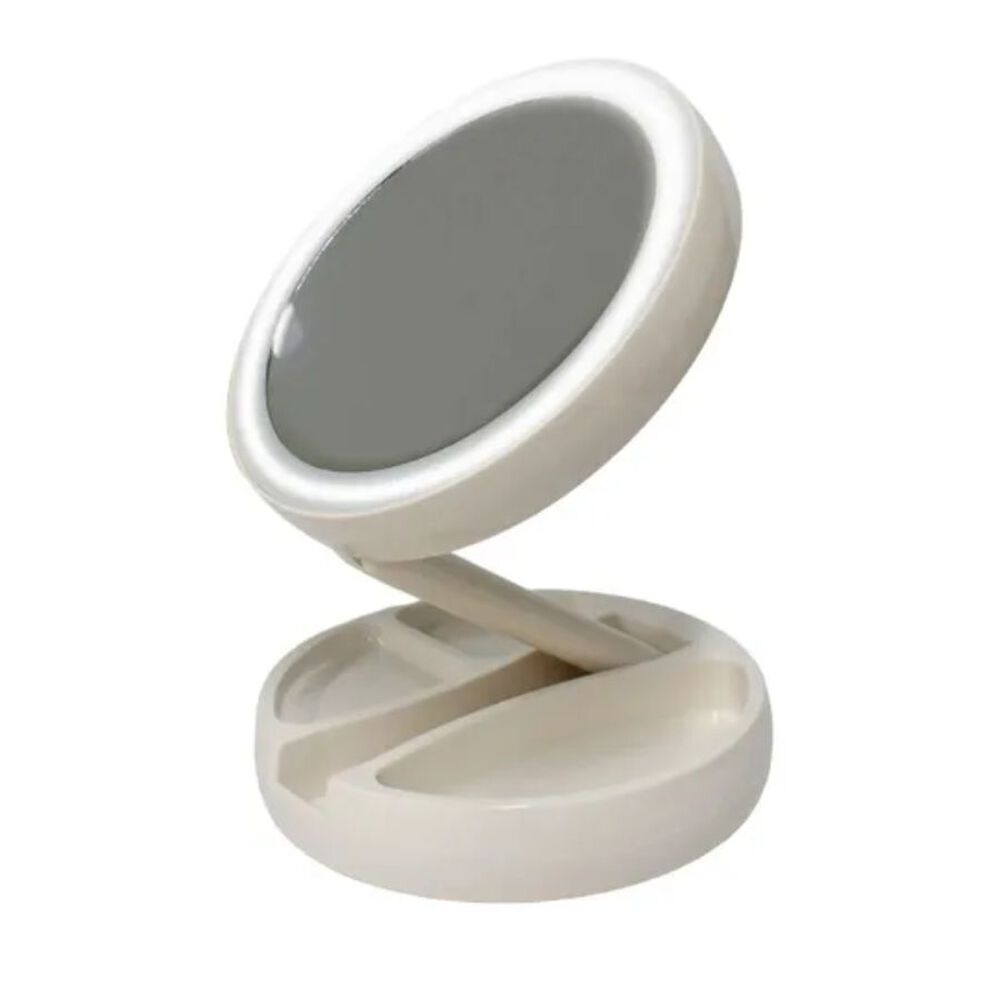 Espejo Led Con Doble Cara Plegable Para Maquillaje image number 2.0