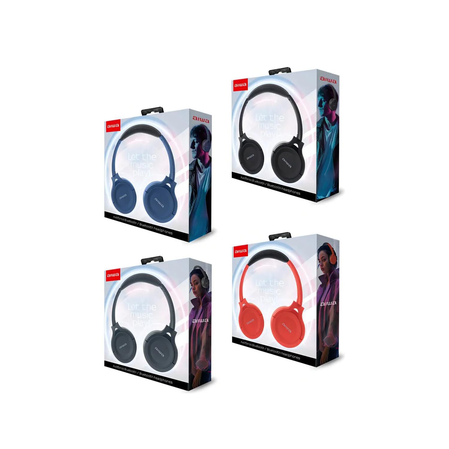 Audifonos Bluetooth Onear Plegables Negro Awk17 Aiwa image number 3.0