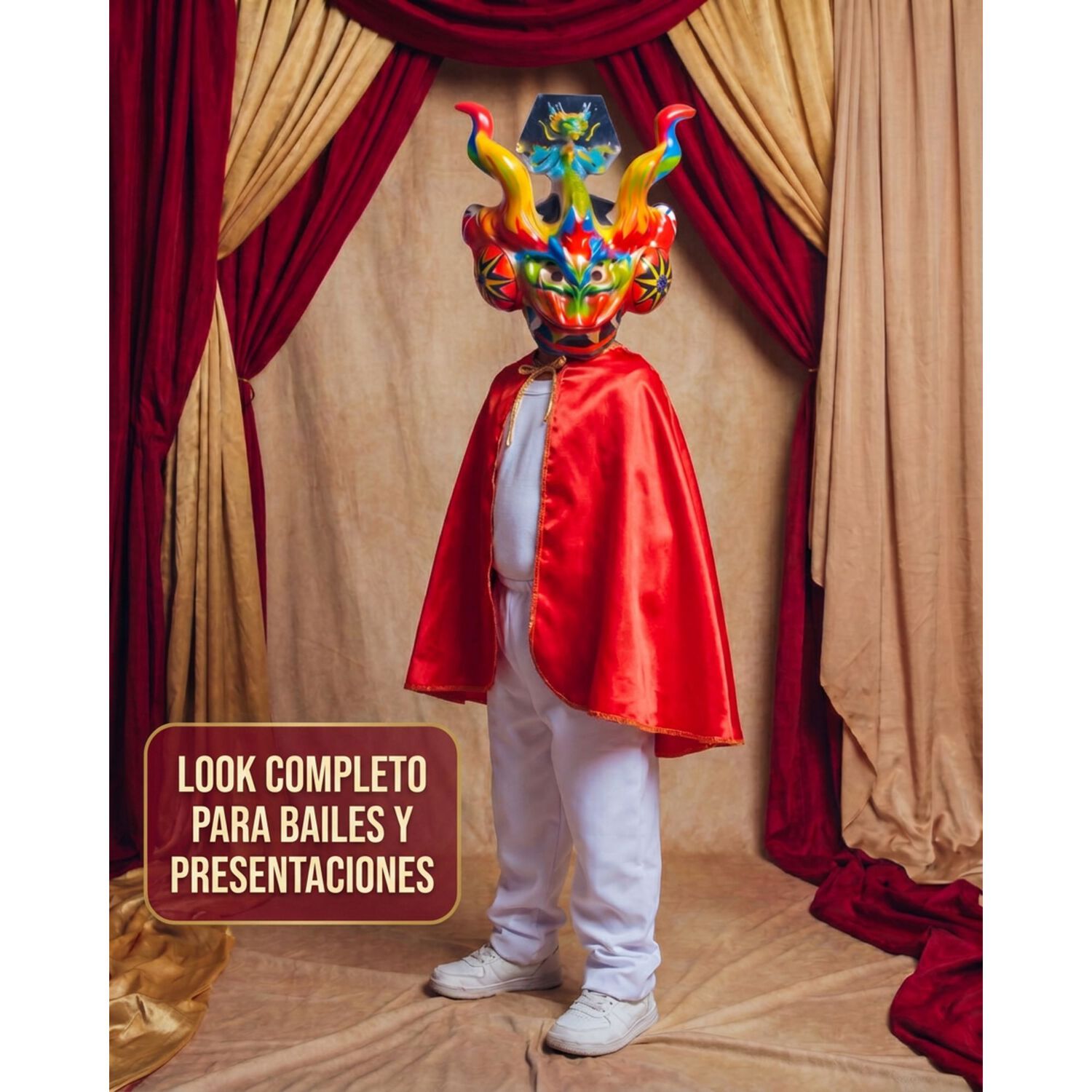 Capa La Tirana Caporal Traje Tipico Nortino Infantil image number 5.0
