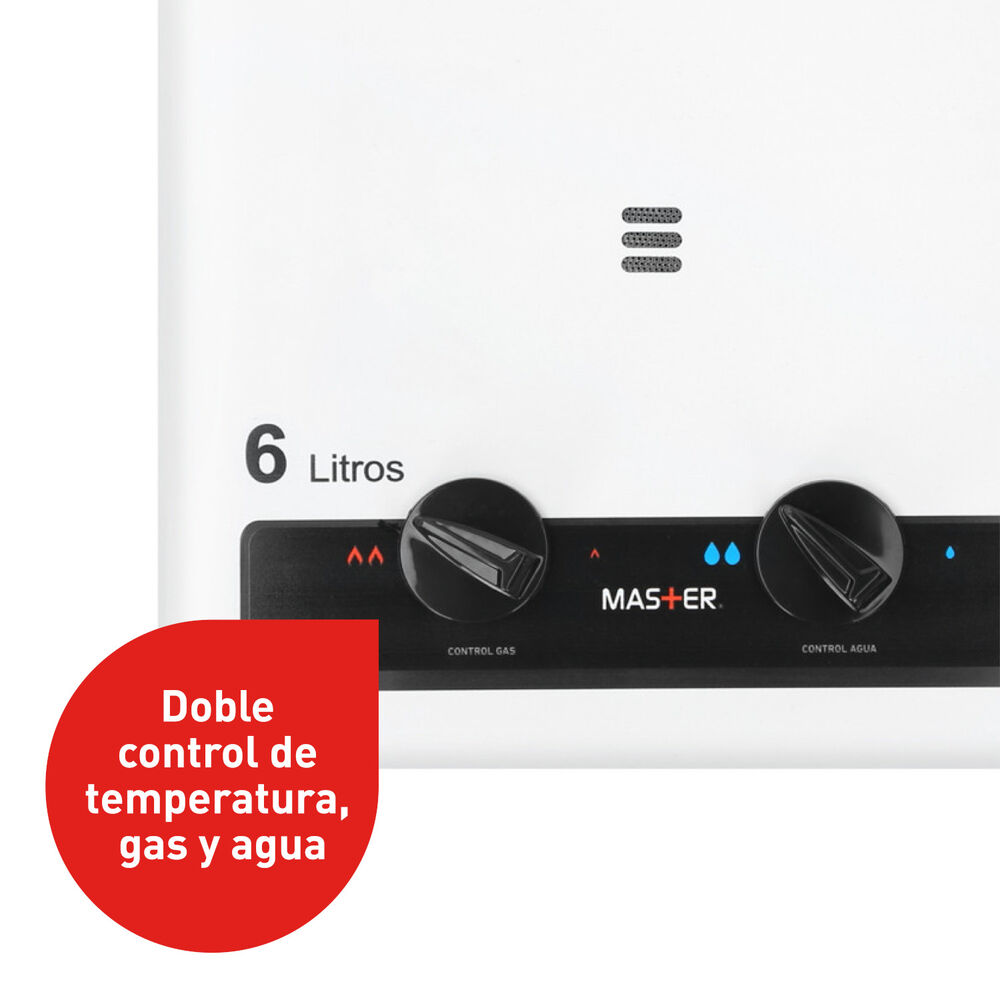 Pack Calefont 6l Tiro Natural Gas Licuado + Gabinete image number 1.0