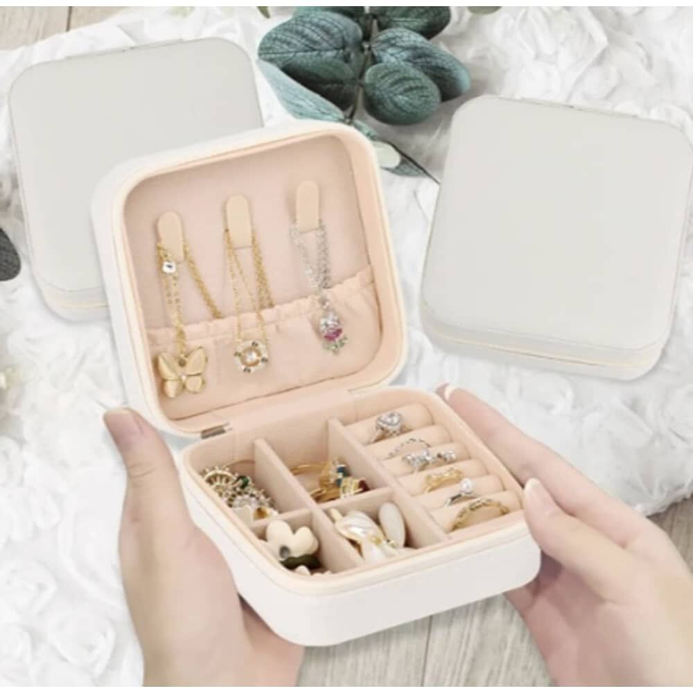 Joyero Estuche Organizador - Crema image number 4.0