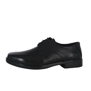 Zapato De Cuero Alcor Negro London Adixt