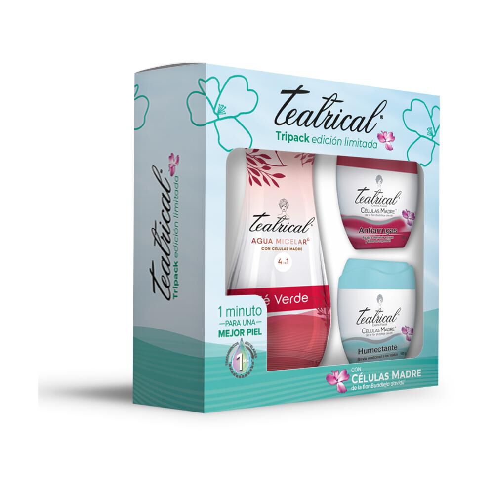 Set De Tratamiento Teatrical / Agua Micelar + Crema Humectante 100 + Crema Antiarrugas 100 image number 0.0