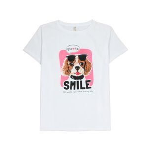 Polera Print Animales Manga Corta Cuello Redondo Mujer Freedom