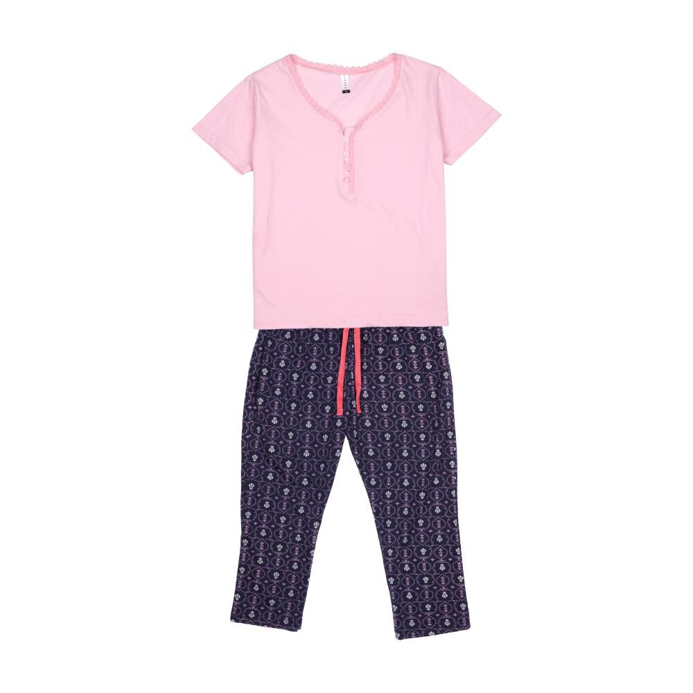 Pijama Manga Corta Mujer Lesage / 2 Piezas image number 0.0