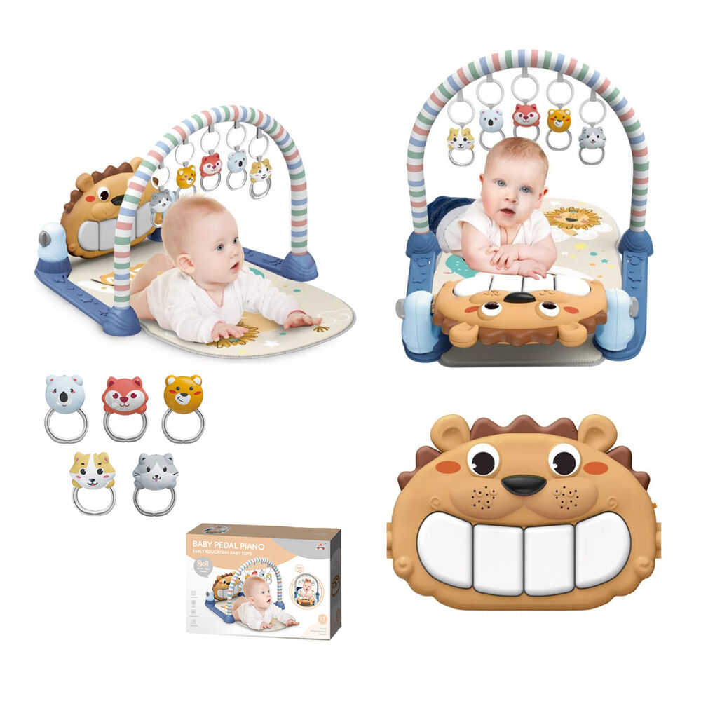 Gimnasio Pedal Piano León Azul - Babymine image number 3.0