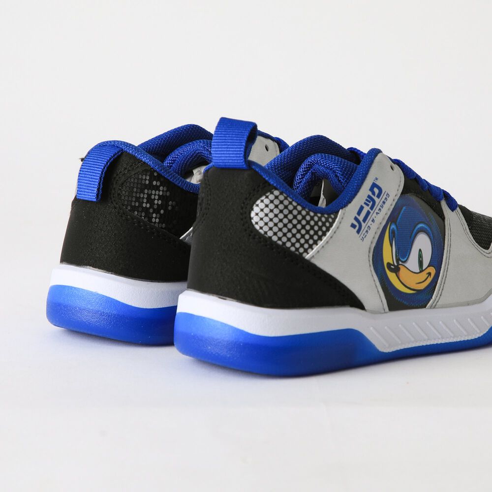 Zapatilla Luces Ni&ntilde;o Cara Azul Sonic image number 2.0