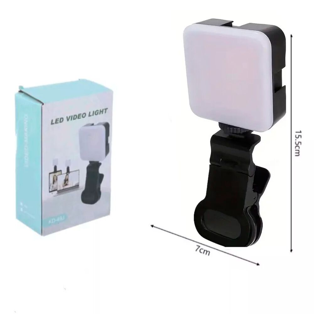 Mini Luz Led Con Clip Para Selfies Celular Tablet Laptop image number 2.0