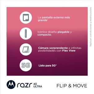 Smartphone Motorola Moto Razr 40 Ultra / 5G / 512 GB / Liberado