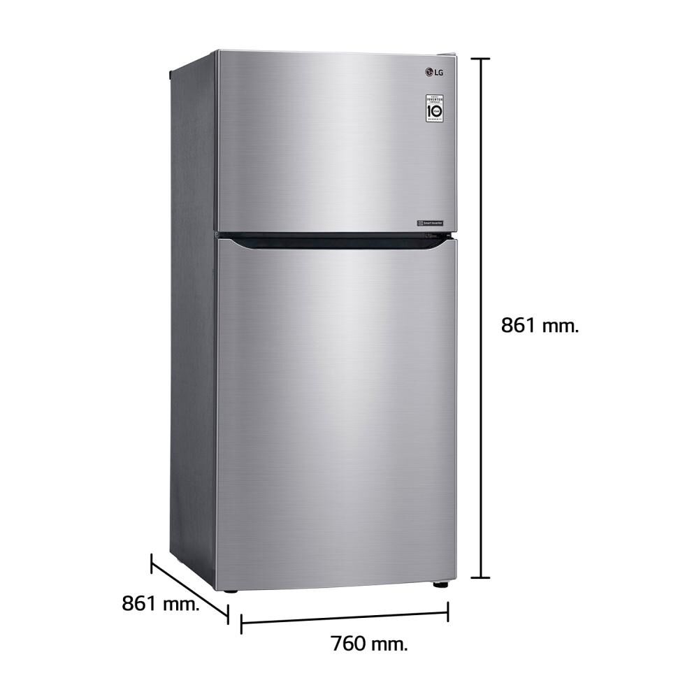 Refrigerador Top Freezer LG GT57BPSX / No Frost / 553 Litros / A++ image number 8.0