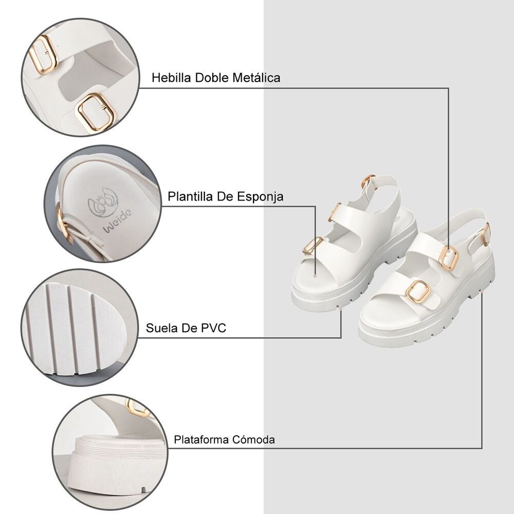 Sandalia Casual Plataforma Romanos Mujer Weide You251 image number 5.0