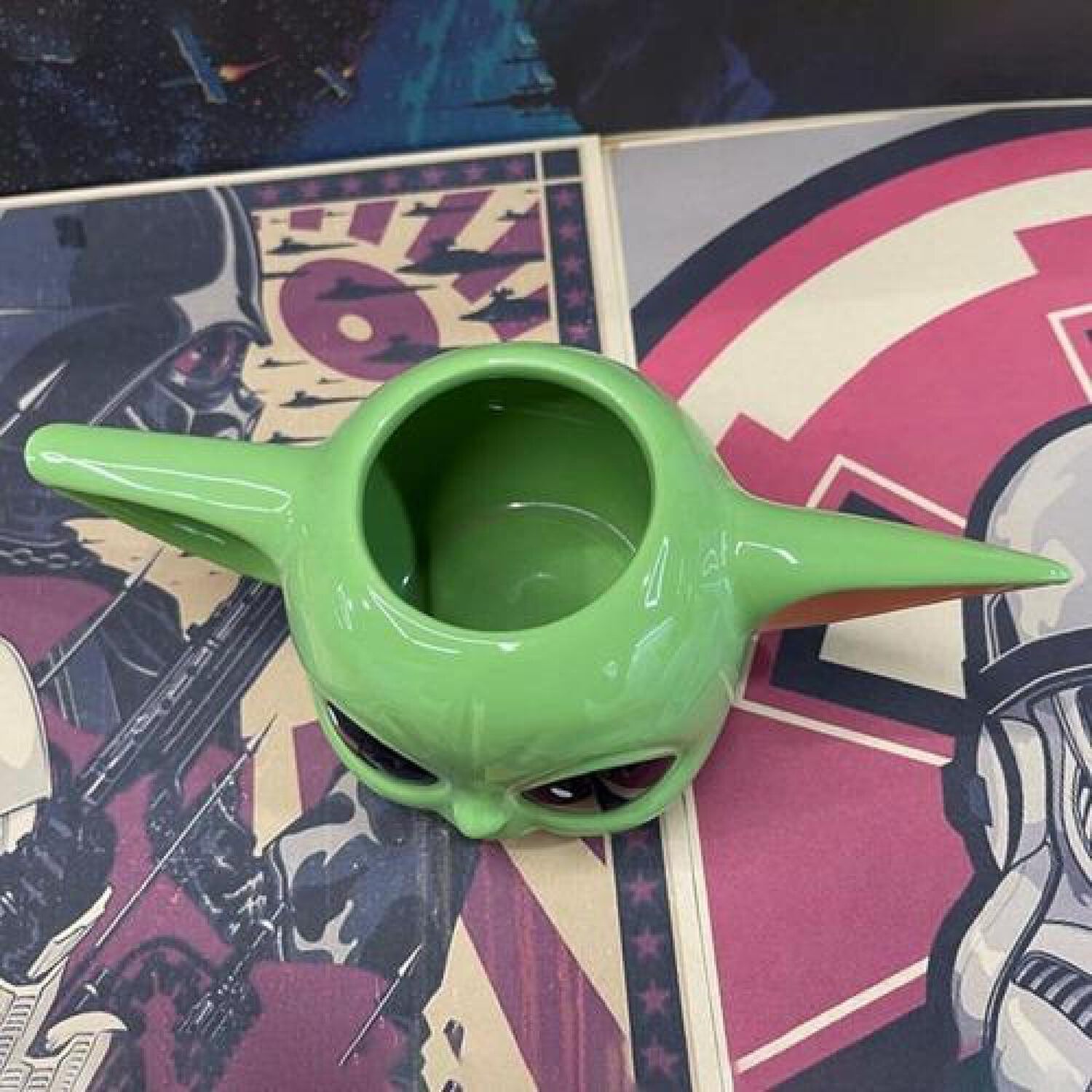Taz&oacute;n Taza Ceramica 3d Baby Yoda Mandalorian image number 4.0