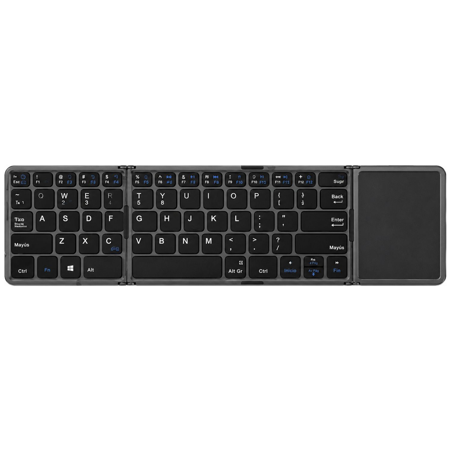 Teclado Plegable Bluetooth Con Touchpad Usb-c 64 Teclas - Ps image number 0.0