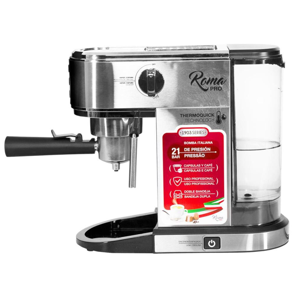 Cafetera Profesional Express Termo Quick Roma Pro 21 Bar 1lt image number 3.0