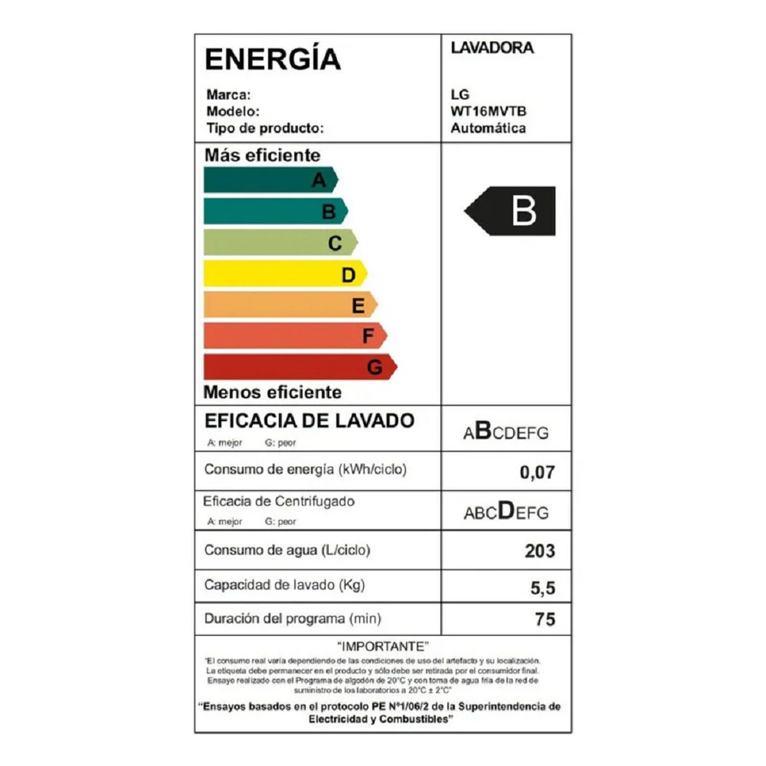 Lavadora Carga Superior 16kg Wt16mvtb Smart Motion image number 4.0