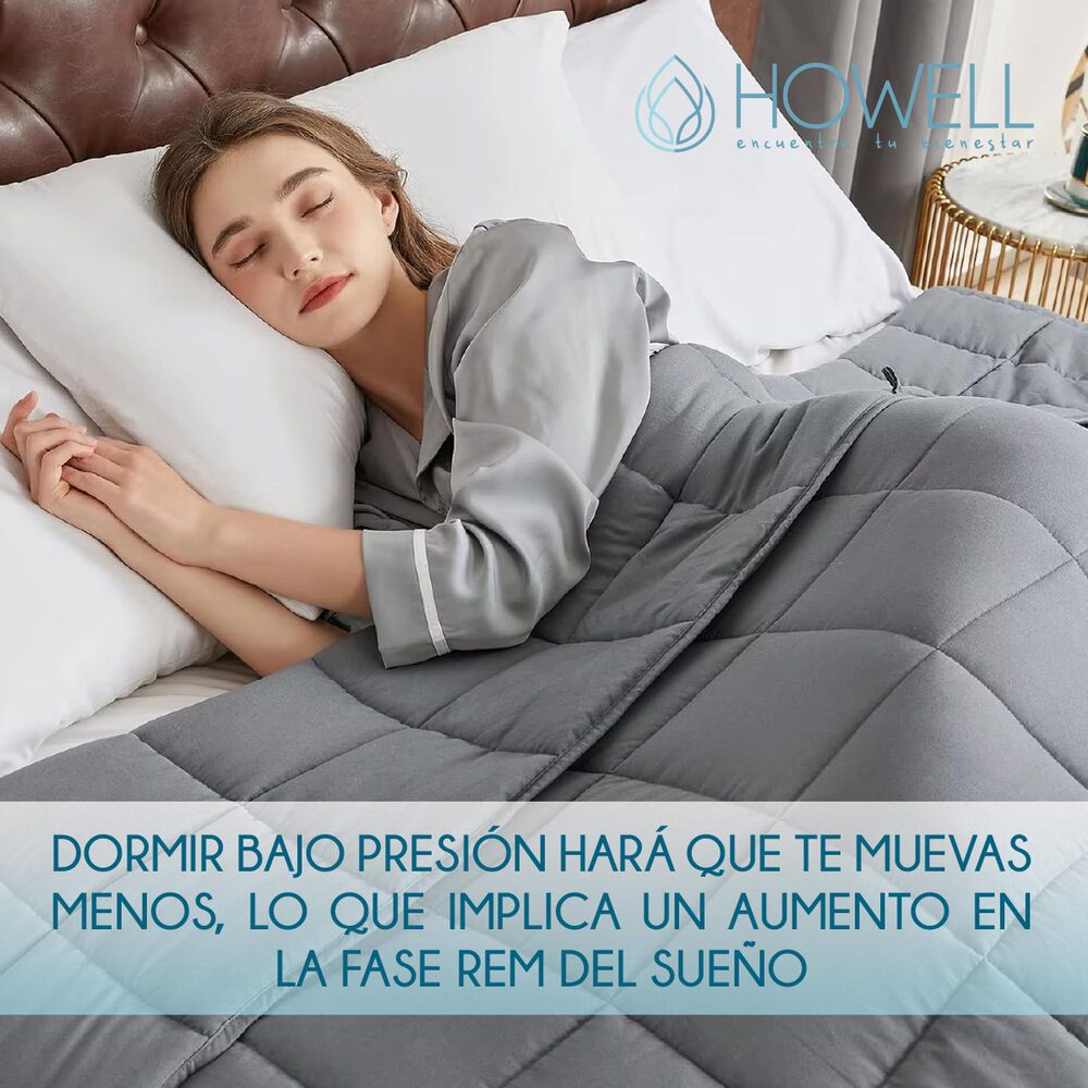 Manta De Gravedad Pesada Howell Single 8kg Trastornos Sue&ntilde;o image number 7.0