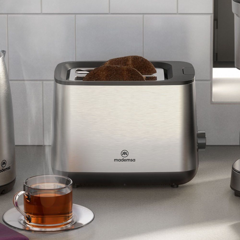 Tostador Mademsa Con 7 Niveles De Tostado 800w Mts25 Inox image number 10.0
