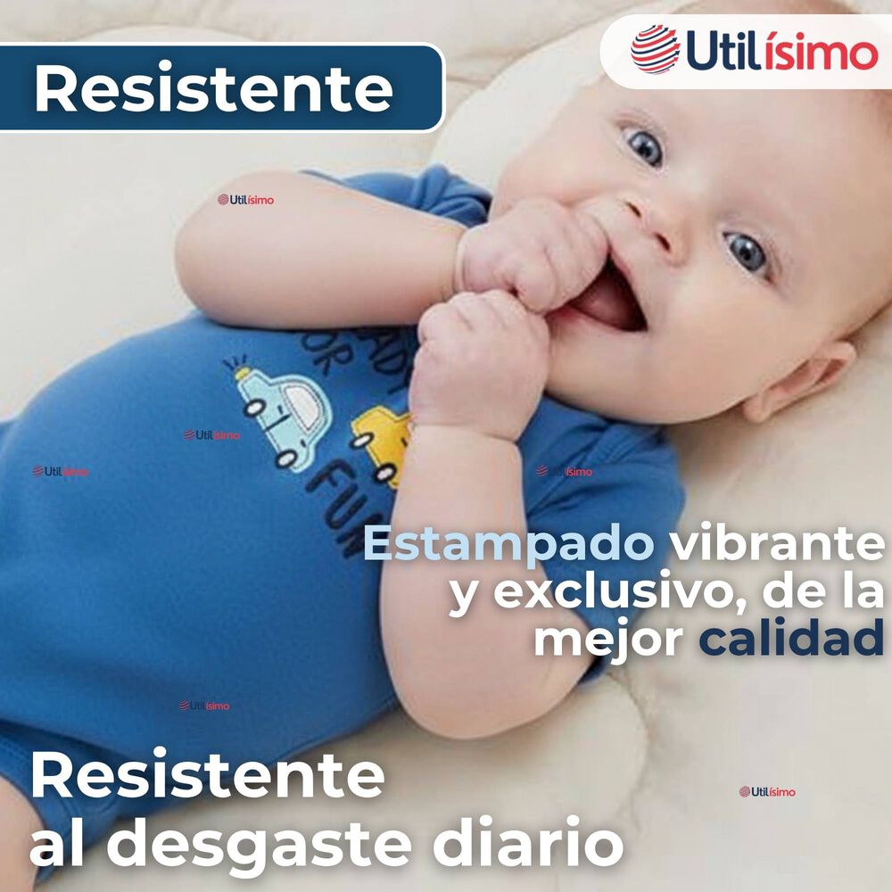 Pack 4 Bodys Niño Manga Corta Tedmimak 100% Algodón Ready Fun image number 7.0