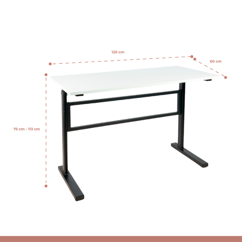 Escritorio De Trabajo Con Altura Regulable Standing Desk - Blanco image number 3.0