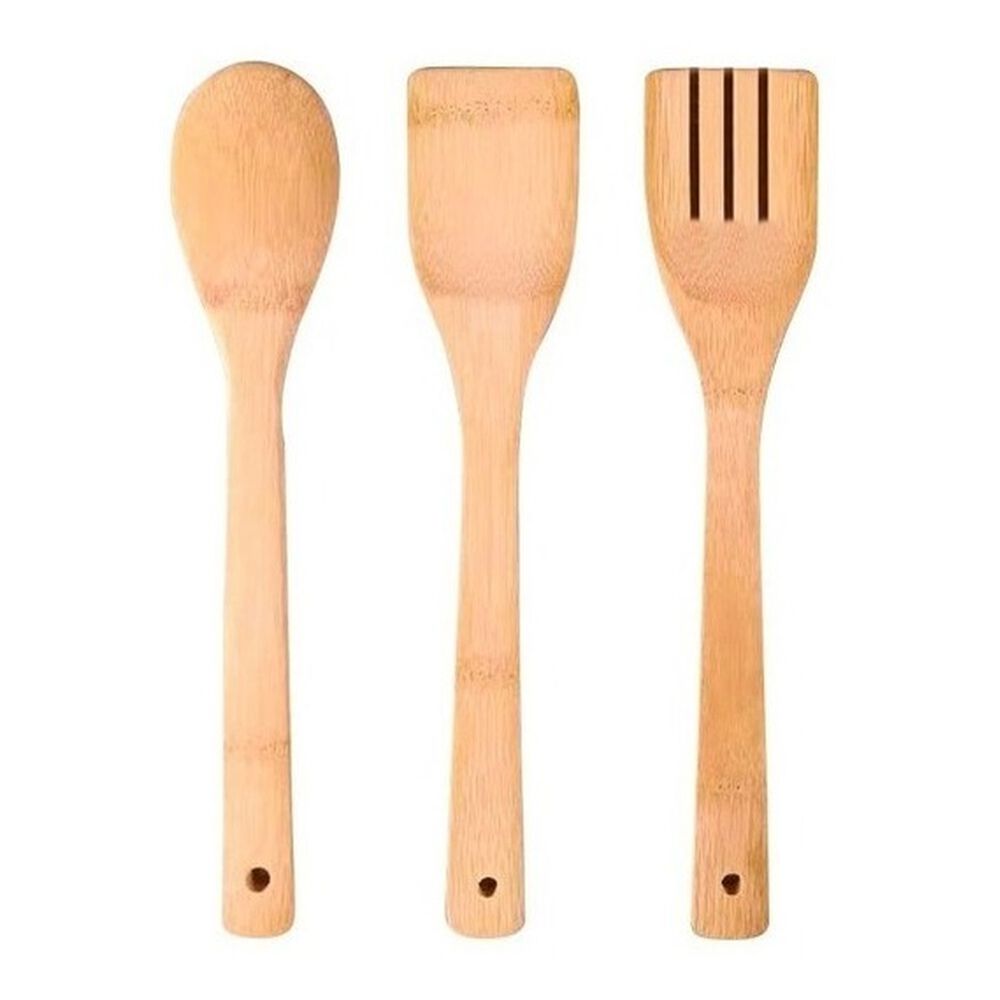 Utensilios Cocina Madera Bambú 3 Piezas Ecoamigables image number 0.0