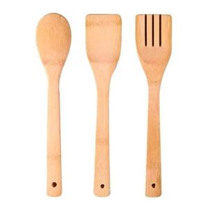Utensilios Cocina Madera Bambú 3 Piezas Ecoamigables Utensilios Cocina Madera Bambú 3 Piezas Ecoamigables