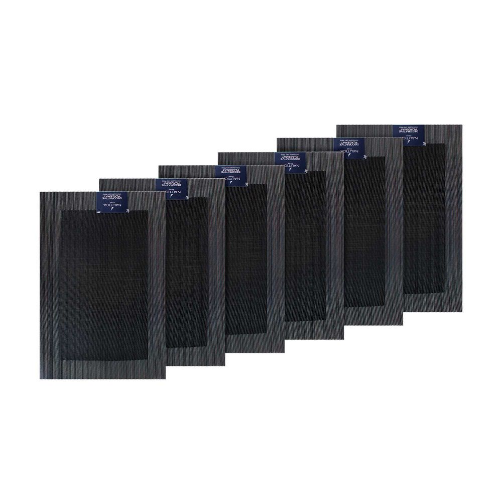 Pack 6 Individuales De Mesa Nautica Home 45x30cm Negro image number 3.0