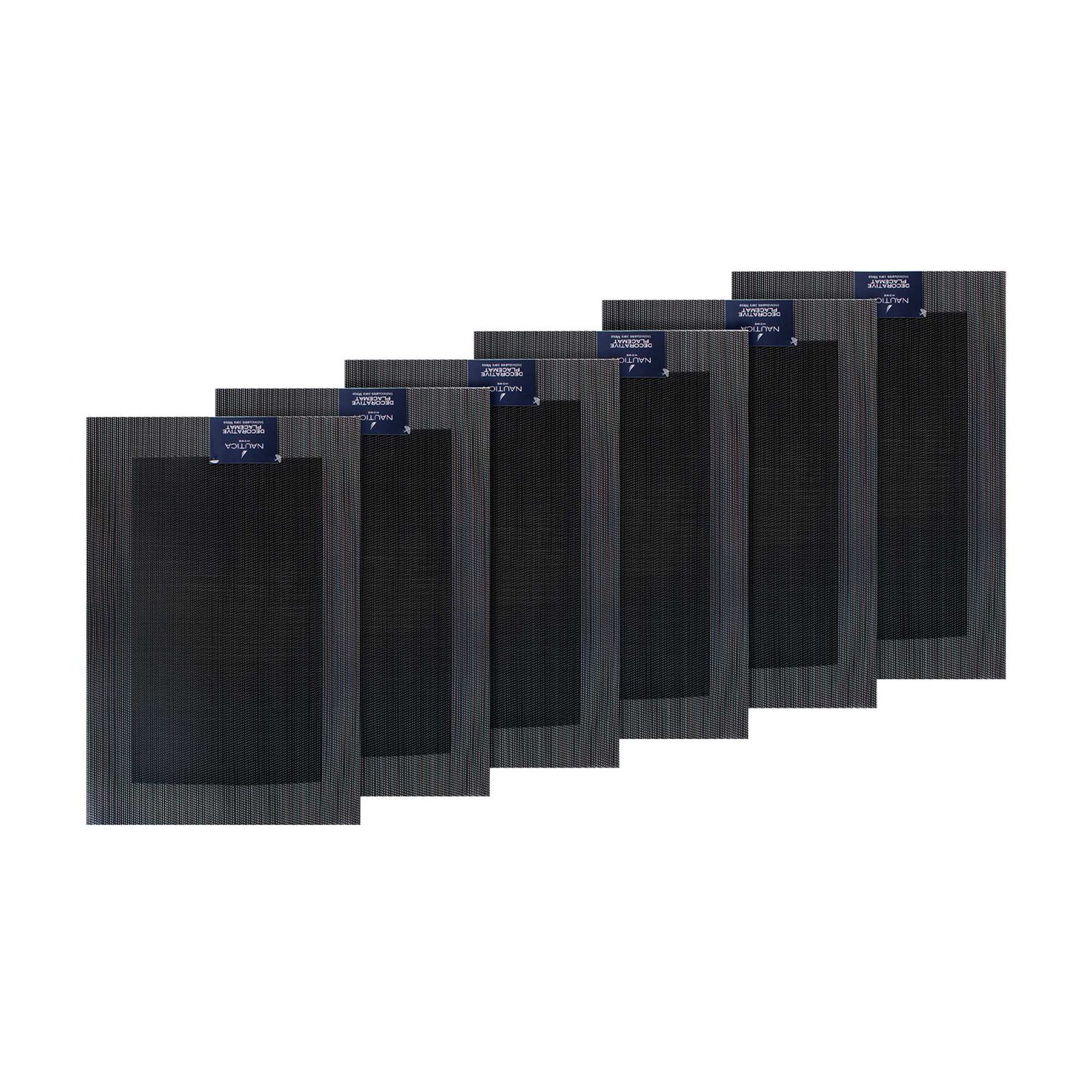 Pack 6 Individuales De Mesa Nautica Home 45x30cm Negro image number 3.0