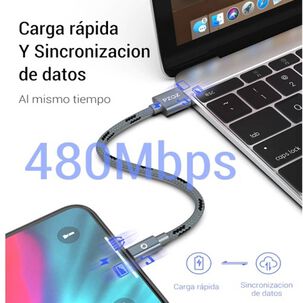Cable Carga De Celular Carga R&aacute;pida 20 W Usb A Para Iphone, Ios, Ligthing A Usb