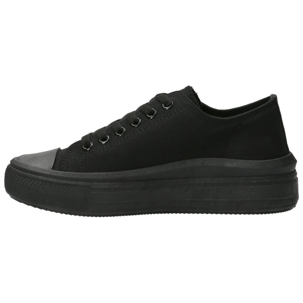 Zapatilla Urbana Mujer Azaleia Lona Negro image number 2.0