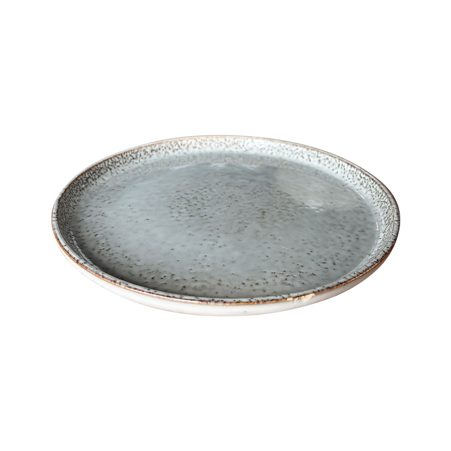 Set 6 Platos Redondo Ceramica 22 Cm Gris Linea Oslo image number 6.0