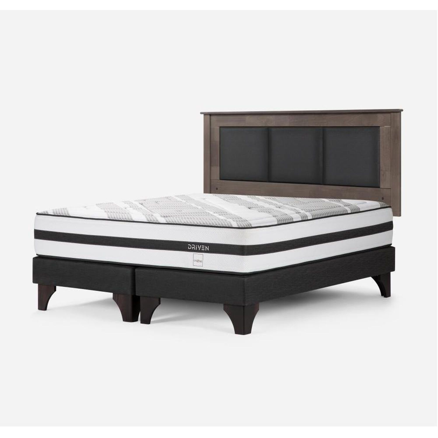 Cama Europea Rosen Driven / 2 Plazas / Base Dividida + Respaldo image number 2.0