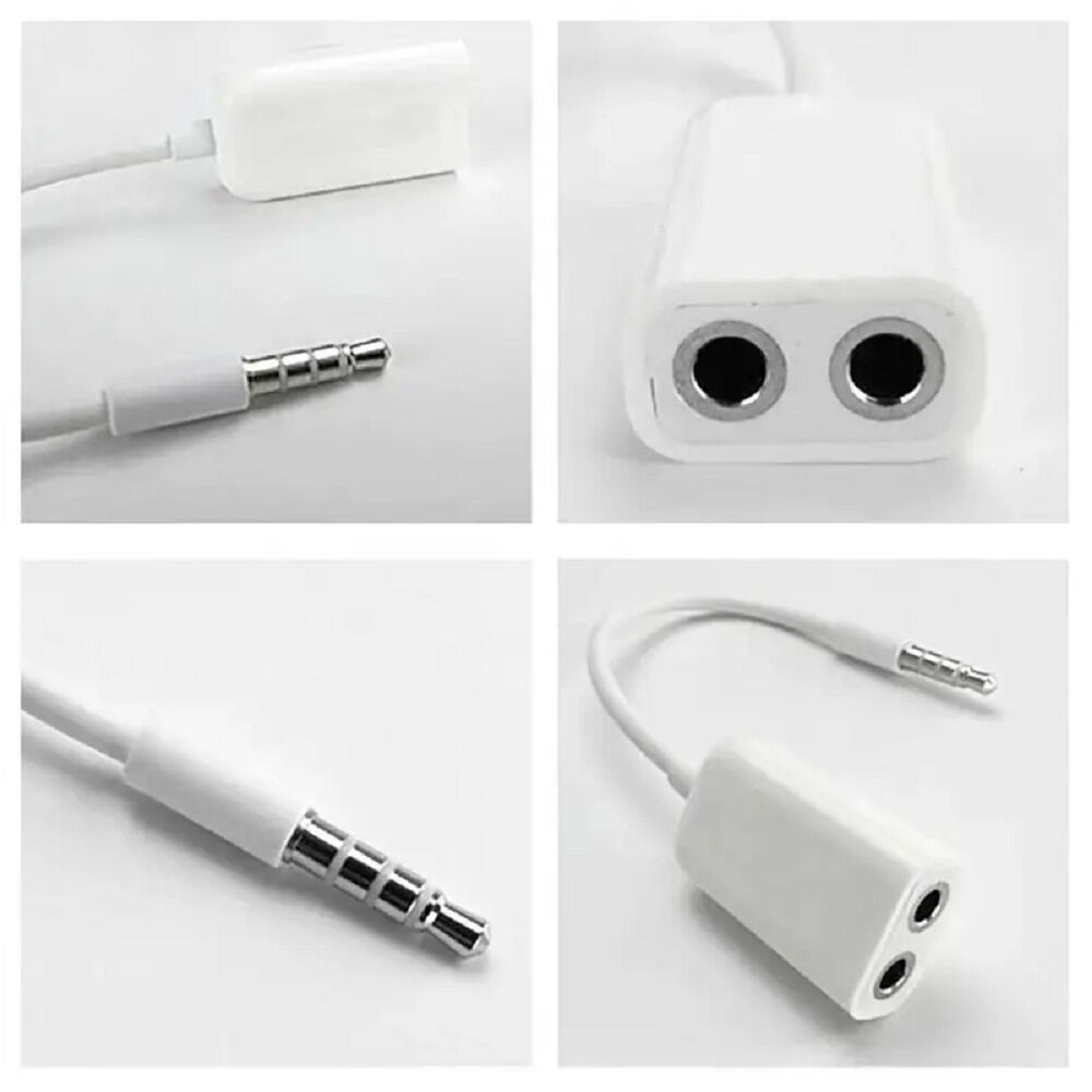 Cable Divisor De Audio 3.5mm (1 Conector Macho A 2 Hembra) image number 2.0