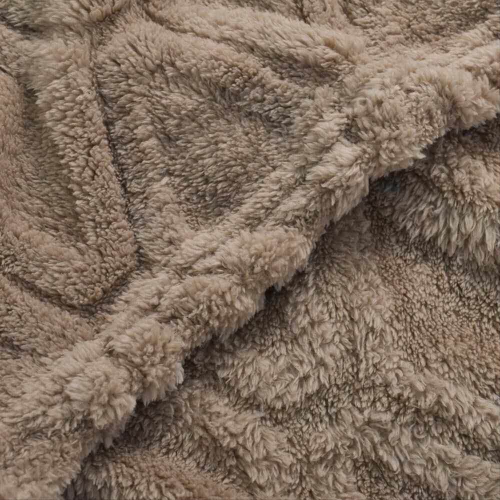 Frazada Sherpa Azhome Jacquard / 1.5 Plazas image number 1.0