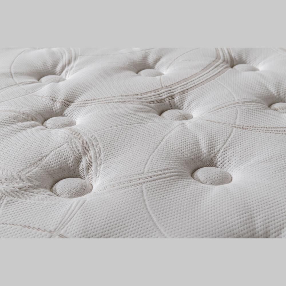 Cama Europea Rosen New Style 6 / 2 Plazas / Base Dividida + Set De Maderas Ray image number 1.0