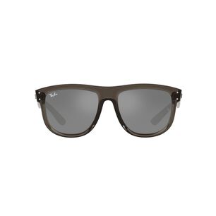 Lentes De Sol Boyfriend Reverse Transparent Dark Grey Espejados Ray-ban