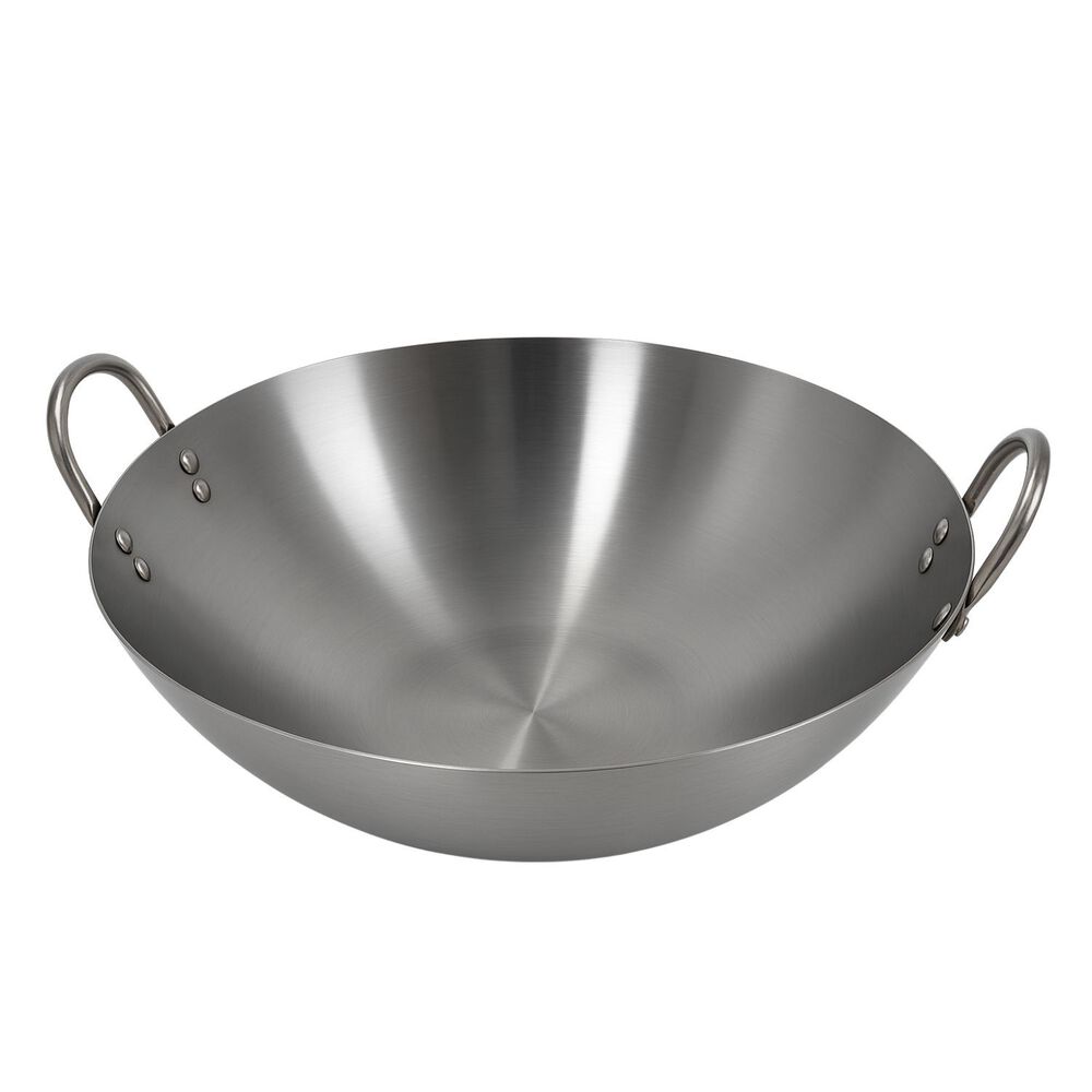 Disco Wok Redondo Acero Profesional 50cm Con Azas De Cocina image number 0.0