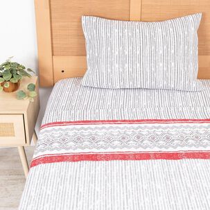 Sabana Estampada 144 Hilos 1.5 P Snow