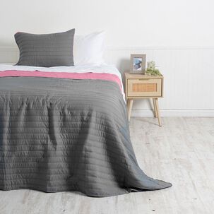 Quilt Toledo Mf 1.5 P Verde -rosado