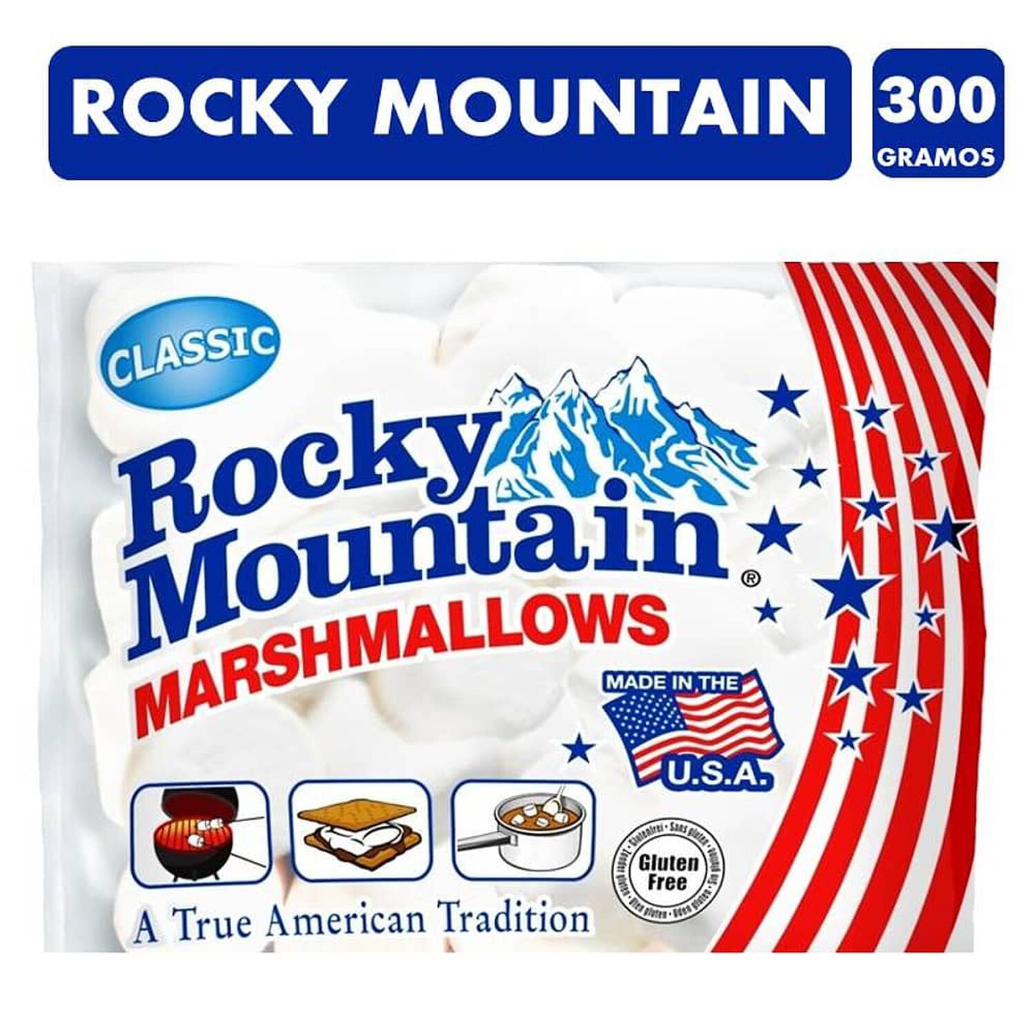 Marshmallows Cl&aacute;sicos Rocky Mountain Tama&ntilde;o Regular 300g image number 1.0
